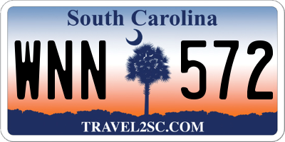 SC license plate WNN572