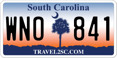SC license plate WNO841