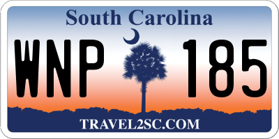 SC license plate WNP185