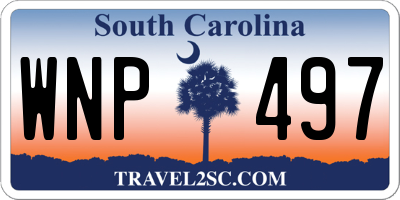 SC license plate WNP497