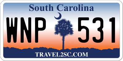 SC license plate WNP531