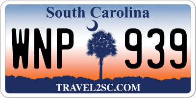 SC license plate WNP939