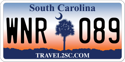 SC license plate WNR089