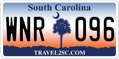 SC license plate WNR096