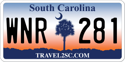 SC license plate WNR281
