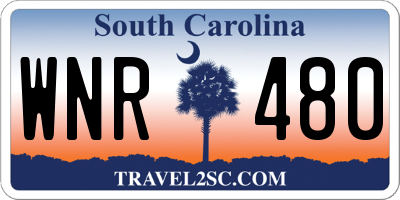 SC license plate WNR480