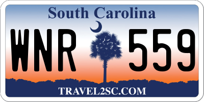 SC license plate WNR559