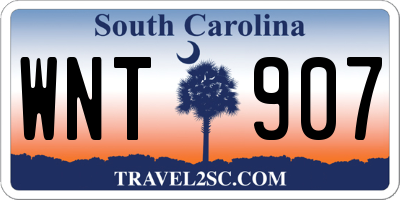 SC license plate WNT907