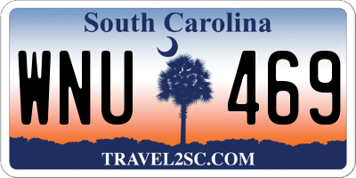 SC license plate WNU469