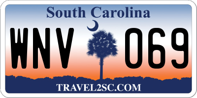 SC license plate WNV069