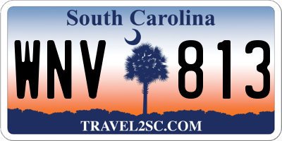 SC license plate WNV813