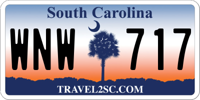 SC license plate WNW717