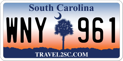 SC license plate WNY961