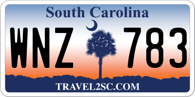 SC license plate WNZ783