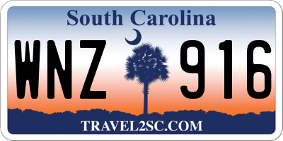 SC license plate WNZ916