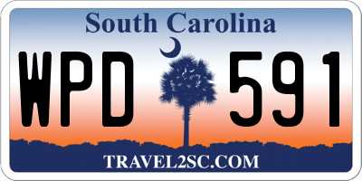 SC license plate WPD591