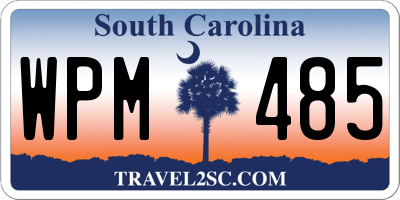SC license plate WPM485