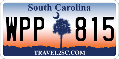 SC license plate WPP815
