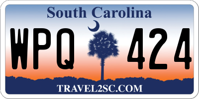 SC license plate WPQ424