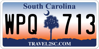 SC license plate WPQ713