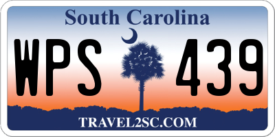SC license plate WPS439