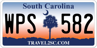 SC license plate WPS582
