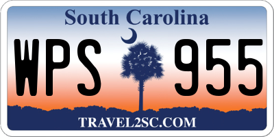 SC license plate WPS955