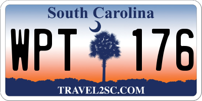 SC license plate WPT176