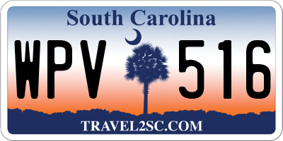 SC license plate WPV516