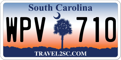 SC license plate WPV710