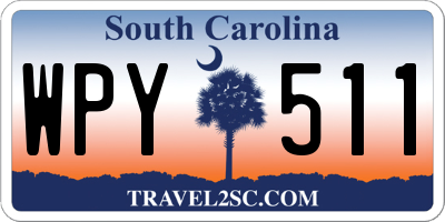 SC license plate WPY511