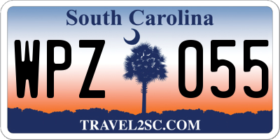 SC license plate WPZ055