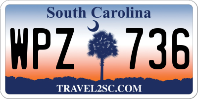 SC license plate WPZ736