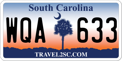 SC license plate WQA633