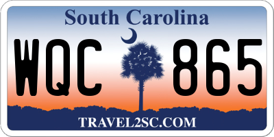 SC license plate WQC865