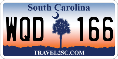 SC license plate WQD166