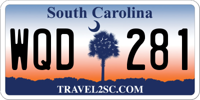 SC license plate WQD281