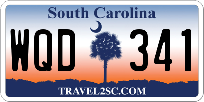 SC license plate WQD341