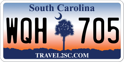 SC license plate WQH705