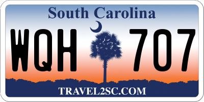 SC license plate WQH707