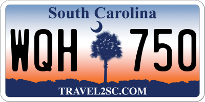 SC license plate WQH750