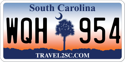 SC license plate WQH954