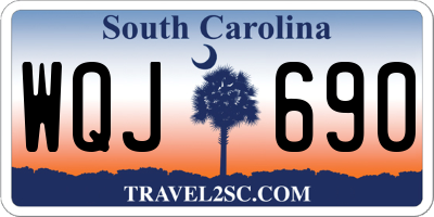 SC license plate WQJ690