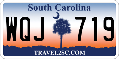 SC license plate WQJ719