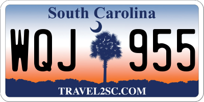 SC license plate WQJ955