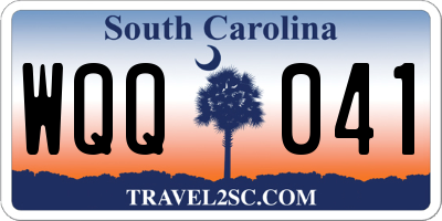 SC license plate WQQ041