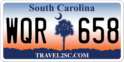 SC license plate WQR658