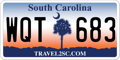 SC license plate WQT683