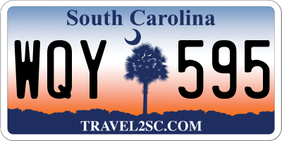 SC license plate WQY595