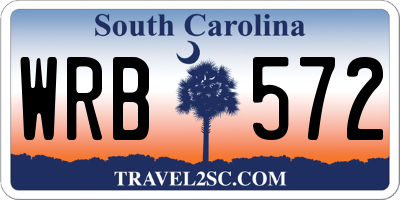 SC license plate WRB572